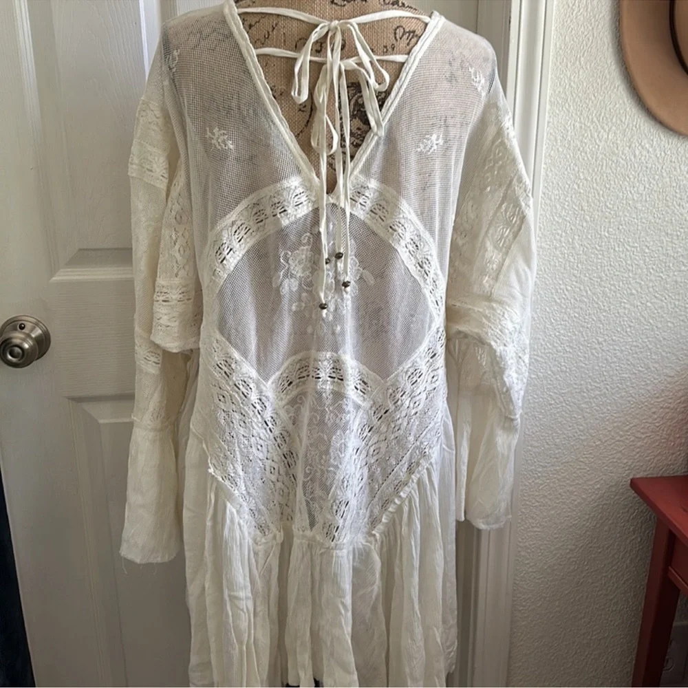 NWT Free People | Layered In Lace Swing Dress | Small